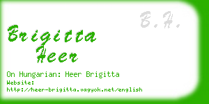 brigitta heer business card